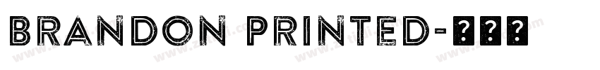 Brandon Printed字体转换